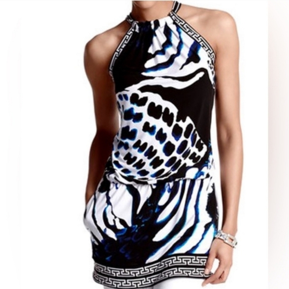 White House Black Market Dresses & Skirts - White House Black Market Graphic Animal Print Mini Dress Tunic Top Size XL NWOT